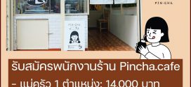 งาน Full Time – Part Time ร้านอาหารไต้หวัน Pincha.cafe