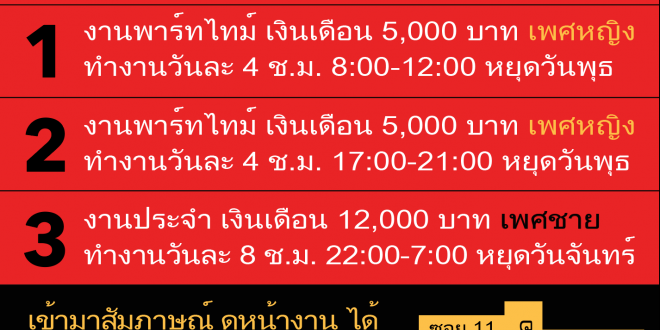 งาน Part Time – Full Time ขายหมูปิ้ง FATBRO