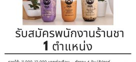 งาน Part Time – Full Time ร้านชานมไข่มุก Owl Cha