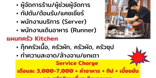 รับสมัครพนักงานร้านแซมาอึล ชิกตัง