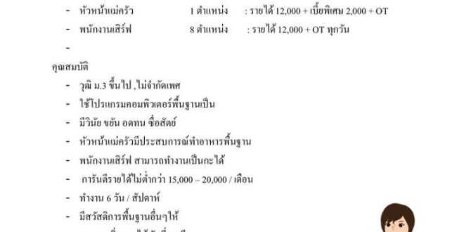 รับสมัครพนักงานร้านชาบูหม่าล่า หั่วกัว